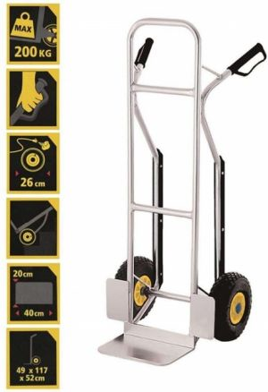 CARRO P/TRANSPORTE DE CARGA ALUM.200KG