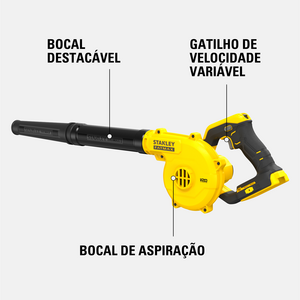 SOPRADOR 20V MAX* LI-ION SEM BATERIA E CARREGADOR