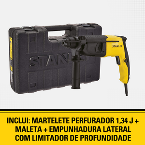 MARTELETE PERFURADOR SDS PLUS C/ 1,34J - 2 MODOS - 620W - 127V
