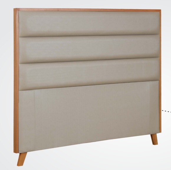 CABECEIRA BARCELONA LUXO 138X120X8 CORINO ECOLOGICO 