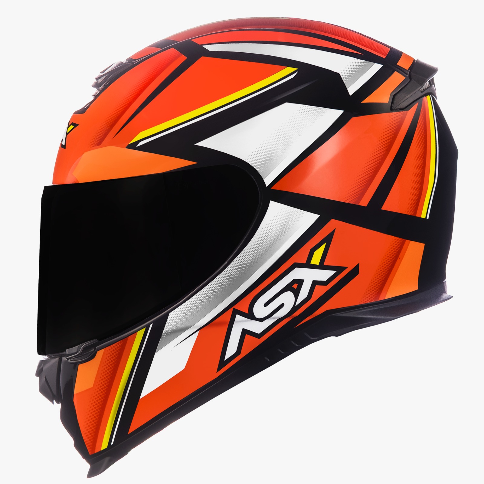 CAPACETE ASX EAGLE EXPLORER BRILHO PRETO/VERMELHO/BRANCO 58/M