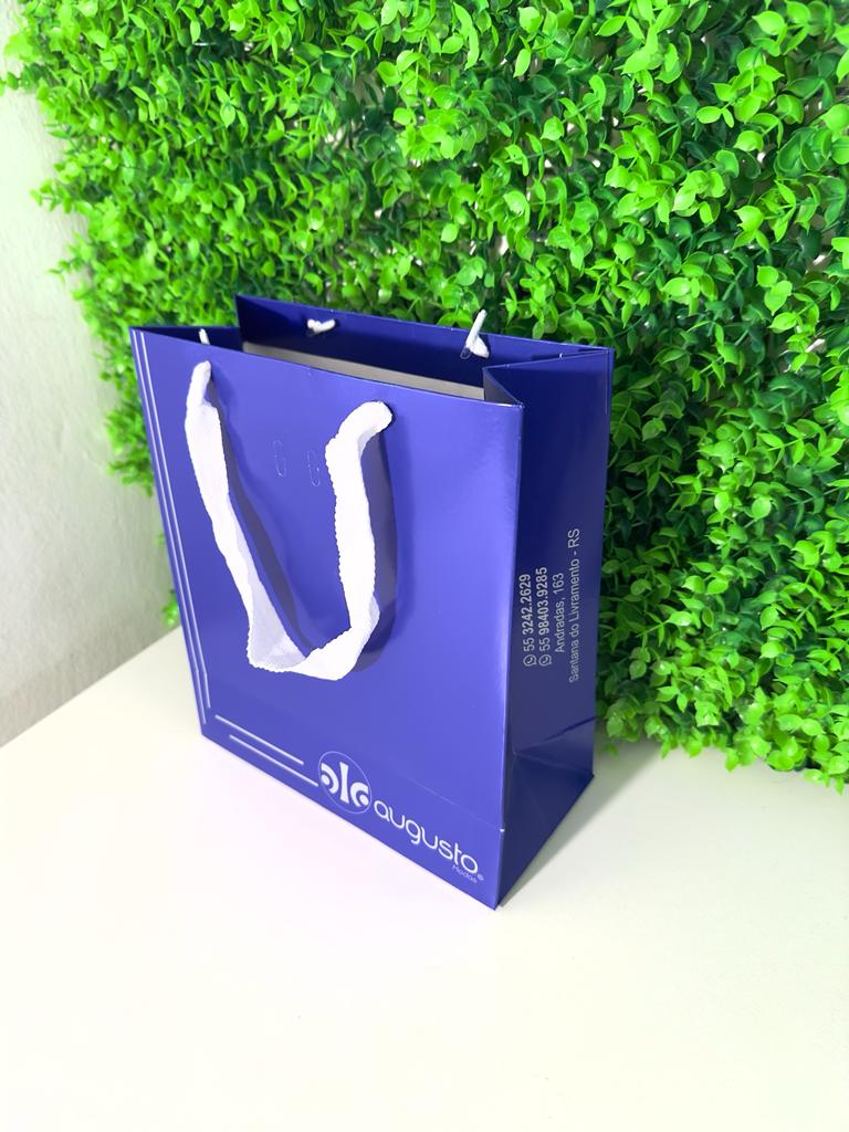 SACOLA SOTILLE 225G CVP25 25.21.10 A X L X B 1 OU 2 CORES + VERNIZ UV BRILHO + ALÇA DE GORGURÃO