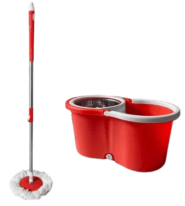 KIT MOP COM CESTO DE INOX 13 L E ESFREGﾃO DE MICROFIBRA- CX C/ 24 KITS- PROMOÇÃO