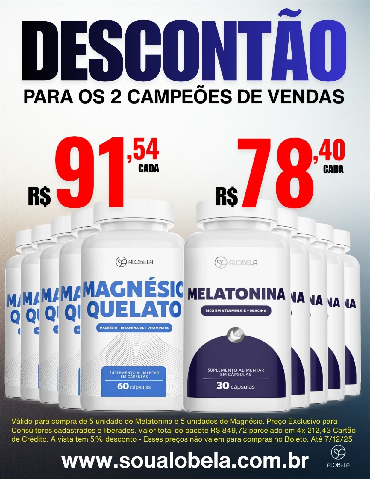 DESCONTÃO | 5 MAGNESIO + 5 MELATONINA