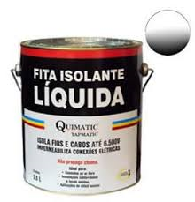 Fita Isolante Líquida 3,6 L Vermelha - 1mm de espessura isola até 6.500 volts. Veda e impermeabiliza.