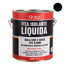 Fita Isolante Líquida 3,6 L Azul - 1mm de espessura isola até 6.500 volts. Veda e impermeabiliza.
