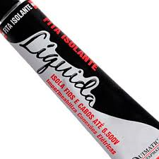 Fita Isolante Líquida Bisnaga na cor Preta (50g) - 1mm de espessura isola até 6.500 volts. Veda e impermeabiliza.