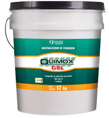 Quimox Gel 17 kg - Neutralizador de ferrugem. Ideal para grandes áreas e superfícies i nclinadas. Fosfatiza a frio.