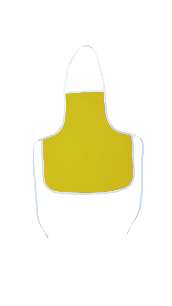 AVENTAL ESCOLAR COR AMARELA (unidade)