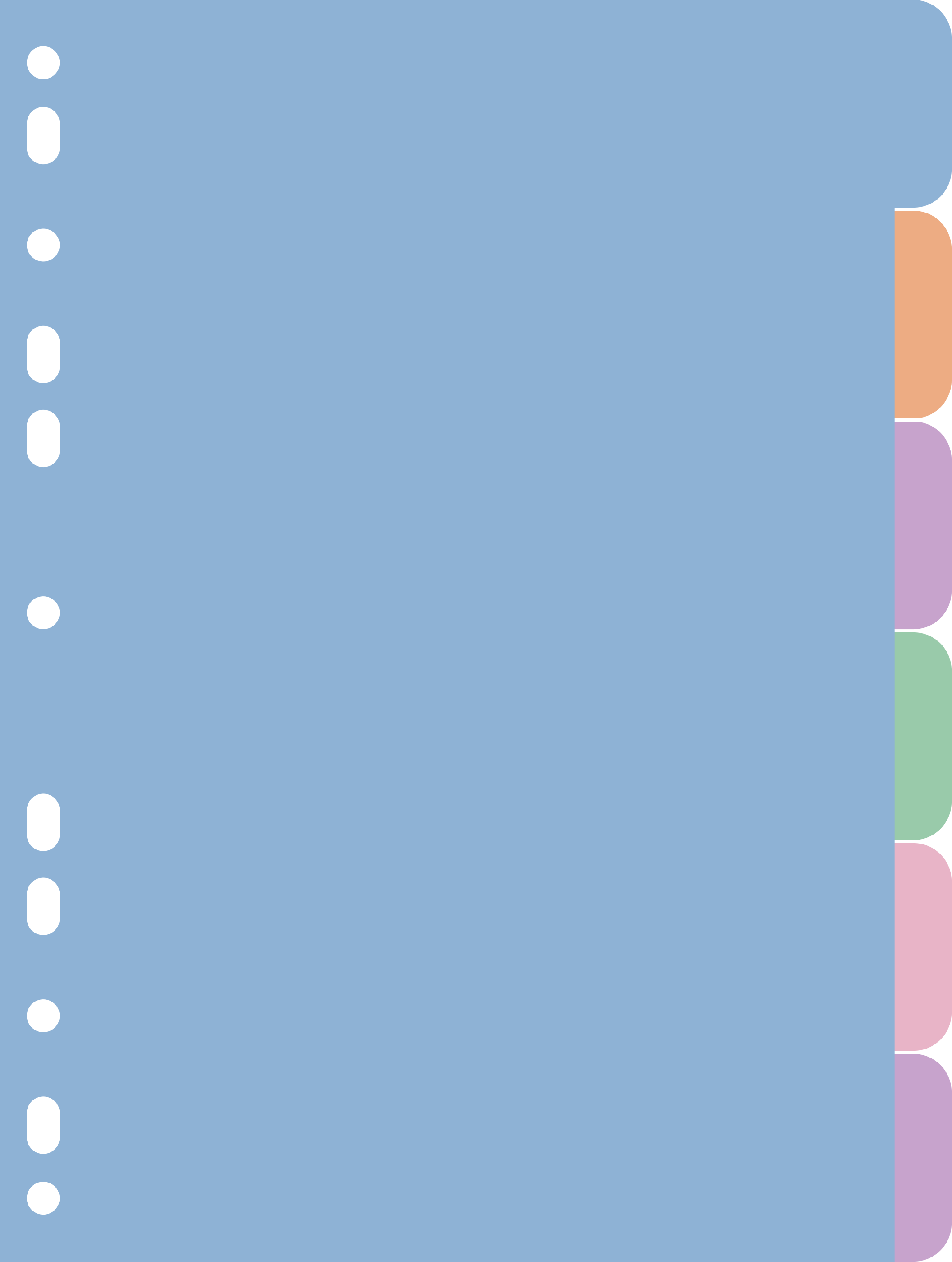Divisórias Coloridas Sweet 6 divisões cores mistas