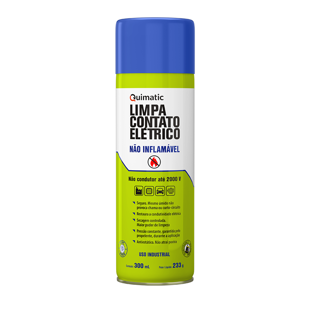 Limpa Contato Elétrico: Não Inflamável (Aerosol 300 ml) - Não condutor até 2000 volts