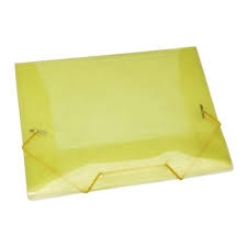 Pasta A/Elástico Mini  Amarelo