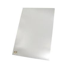 Pasta em “L” Oficio - pcte. c/ 10 un.  Cristal