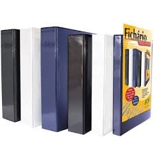 Pasta Personalite revestido c/ cristal Oficio 45 mm c/ 3 argolas   Preto