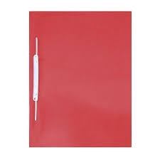 Pasta c/ grampo plástico  Vermelho