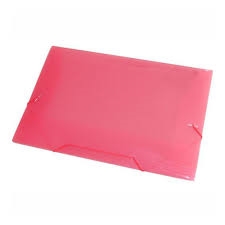 Pasta A/Elástico Mini  Vermelho