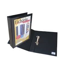 Pasta Personalite revestido c/ cristal A4 45 mm c/ 2 argolas